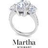 imageMartha Stewart 5 12 Carat Lab Grown Diamond Ring Three Stone Plus Diamond Engagement Ring in 14 Karat Goldwhitegold