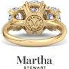 imageMartha Stewart 5 12 Carat Lab Grown Diamond Ring Three Stone Plus Diamond Engagement Ring in 14 Karat Goldyellowgold