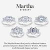 imageMartha Stewart 5 12 Carat Lab Grown Diamond Ring Three Stone Plus Diamond Engagement Ring in 14 Karat Goldyellowgold