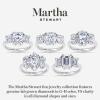 imageMartha Stewart 5 12 Carat Lab Grown Diamond Ring Three Stone Plus Diamond Engagement Ring in 14 Karat Goldyellowgold