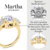imageMartha Stewart 5 12 Carat Lab Grown Diamond Ring Three Stone Plus Diamond Engagement Ring in 14 Karat Goldyellowgold
