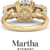imageMartha Stewart 5 12 Carat Lab Grown Diamond Ring Three Stone Plus Diamond Engagement Ring in 14 Karat Goldyellowgold