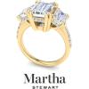 imageMartha Stewart 5 12 Carat Lab Grown Diamond Ring Three Stone Plus Diamond Engagement Ring in 14 Karat Goldyellowgold