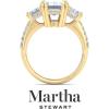 imageMartha Stewart 5 12 Carat Lab Grown Diamond Ring Three Stone Plus Diamond Engagement Ring in 14 Karat Goldyellowgold
