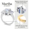 imageMartha Stewart 5 12 Carat Lab Grown Diamond Ring Three Stone Plus Diamond Engagement Ring in 14 Karat Goldyellowgold