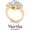 imageMartha Stewart 5 12 Carat Lab Grown Diamond Ring Three Stone Plus Diamond Engagement Ring in 14 Karat Goldyellowgold