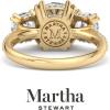 imageMartha Stewart 5 12 Carat Lab Grown Diamond Ring Three Stone Plus Diamond Engagement Ring in 14 Karat Goldyellowgold