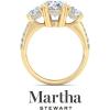 imageMartha Stewart 5 12 Carat Lab Grown Diamond Ring Three Stone Plus Diamond Engagement Ring in 14 Karat Goldyellowgold