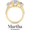 imageMartha Stewart 5 12 Carat Lab Grown Diamond Ring Three Stone Plus Diamond Engagement Ring in 14 Karat Goldyellowgold