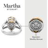 imageMartha Stewart 5 12 Carat Pear Shape Gemstone Ring with Lab Grown Diamonds in Sterling Silver Choose Your GemstoneCitrine