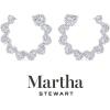imageMartha Stewart 5 Carat Lab Grown Diamond Hoop Earrings Heart Shape 14K Gold Diamond Hoop Earrings for Womenwhitegold