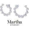 imageMartha Stewart 5 Carat Lab Grown Diamond Hoop Earrings Heart Shape 14K Gold Diamond Hoop Earrings for Womenwhitegold