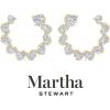 imageMartha Stewart 5 Carat Lab Grown Diamond Hoop Earrings Heart Shape 14K Gold Diamond Hoop Earrings for Womenyellowgold
