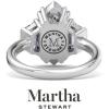 imageMartha Stewart 5 Carat Lab Grown Diamond Ring Three Stone Diamond Engagement Ring in 14 Karat Goldwhitegold