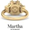 imageMartha Stewart 5 Carat Lab Grown Diamond Ring Three Stone Diamond Engagement Ring in 14 Karat Goldyellowgold