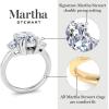 imageMartha Stewart 5 Carat Lab Grown Diamond Ring Three Stone Diamond Engagement Ring in 14 Karat Goldyellowgold