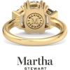 imageMartha Stewart 5 Carat Lab Grown Diamond Ring Three Stone Diamond Engagement Ring in 14 Karat Goldyellowgold