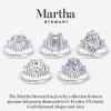 imageMartha Stewart 5 Carat Lab Grown Diamond Ring Three Stone Diamond Engagement Ring in 14 Karat Goldyellowgold