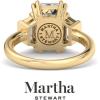 imageMartha Stewart 5 Carat Lab Grown Diamond Ring Three Stone Diamond Engagement Ring in 14 Karat Goldyellowgold
