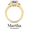 imageMartha Stewart 5 Carat Lab Grown Diamond Ring Three Stone Diamond Engagement Ring in 14 Karat Goldyellowgold
