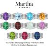imageMartha Stewart 6 34 Carat Oval Shape Gemstone Hidden Halo Ring with Lab Grown Diamonds in Sterling Silver Choose Your GemstoneAquamarine