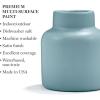 imageMartha Stewart Craft Paint Beach Glass 8 fl oz Premium Satin Finish Paint Perfect For Easy To Apply DIY Arts And Crafts 68686Slate Gray