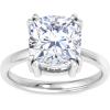 imageMartha Stewart Cushion Cut Lab Grown Diamond Solitaire Ring Diamond Engagement Ring in 14 Karat Goldwhitegold