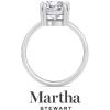 imageMartha Stewart Cushion Cut Lab Grown Diamond Solitaire Ring Diamond Engagement Ring in 14 Karat Goldwhitegold