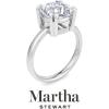 imageMartha Stewart Cushion Cut Lab Grown Diamond Solitaire Ring Diamond Engagement Ring in 14 Karat Goldwhitegold