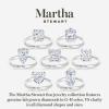 imageMartha Stewart Cushion Cut Lab Grown Diamond Solitaire Ring Diamond Engagement Ring in 14 Karat Goldwhitegold