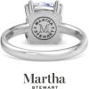 imageMartha Stewart Cushion Cut Lab Grown Diamond Solitaire Ring Diamond Engagement Ring in 14 Karat Goldwhitegold