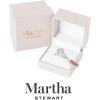 imageMartha Stewart Cushion Cut Lab Grown Diamond Solitaire Ring Diamond Engagement Ring in 14 Karat Goldwhitegold