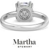 imageMartha Stewart Cushion Cut Lab Grown Diamond Solitaire Ring Diamond Engagement Ring in 14 Karat Goldwhitegold