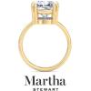 imageMartha Stewart Cushion Cut Lab Grown Diamond Solitaire Ring Diamond Engagement Ring in 14 Karat Goldyellowgold