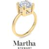 imageMartha Stewart Cushion Cut Lab Grown Diamond Solitaire Ring Diamond Engagement Ring in 14 Karat Goldyellowgold