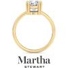 imageMartha Stewart Cushion Cut Lab Grown Diamond Solitaire Ring Diamond Engagement Ring in 14 Karat Goldyellowgold