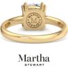imageMartha Stewart Cushion Cut Lab Grown Diamond Solitaire Ring Diamond Engagement Ring in 14 Karat Goldyellowgold