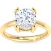 imageMartha Stewart Cushion Cut Lab Grown Diamond Solitaire Ring Diamond Engagement Ring in 14 Karat Goldyellowgold
