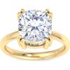 imageMartha Stewart Cushion Cut Lab Grown Diamond Solitaire Ring Diamond Engagement Ring in 14 Karat Goldyellowgold