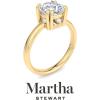 imageMartha Stewart Cushion Cut Lab Grown Diamond Solitaire Ring Diamond Engagement Ring in 14 Karat Goldyellowgold