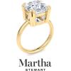 imageMartha Stewart Cushion Cut Lab Grown Diamond Solitaire Ring Diamond Engagement Ring in 14 Karat Goldyellowgold