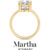 imageMartha Stewart Cushion Cut Lab Grown Diamond Solitaire Ring Diamond Engagement Ring in 14 Karat Goldyellowgold