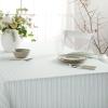imageMartha Stewart Daisy Stripe Tablecloth Single Pack BeigeBrown 60quotx84quotMint