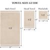 imageMartha Stewart Egyptian Cotton Bath Towels Set  6 Piece 2 Bath Towels  2 Hand Towels  2 Washcloths Absorbent Bathroom Towels Bathroom Essentials ButterBeige