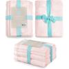 imageMartha Stewart Egyptian Cotton Bath Towels Set  6 Piece 2 Bath Towels  2 Hand Towels  2 Washcloths Absorbent Bathroom Towels Bathroom Essentials ButterX Blush Pink