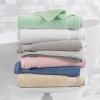 imageMartha Stewart Egyptian Cotton Bath Towels Set  6 Piece 2 Bath Towels  2 Hand Towels  2 Washcloths Absorbent Bathroom Towels Bathroom Essentials ButterLight Gray