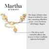 imageMartha Stewart Elegant Gold and Pearl Bracelet 7 Inches For Women