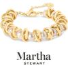imageMartha Stewart Elegant Gold and Pearl Bracelet 7 Inches For Women