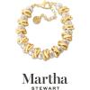 imageMartha Stewart Elegant Gold and Pearl Bracelet 7 Inches For Women