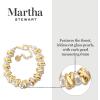 imageMartha Stewart Elegant Gold and Pearl Bracelet 7 Inches For Women